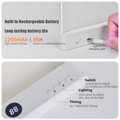Modern Anti-Fatigue Flat Reading Lamp