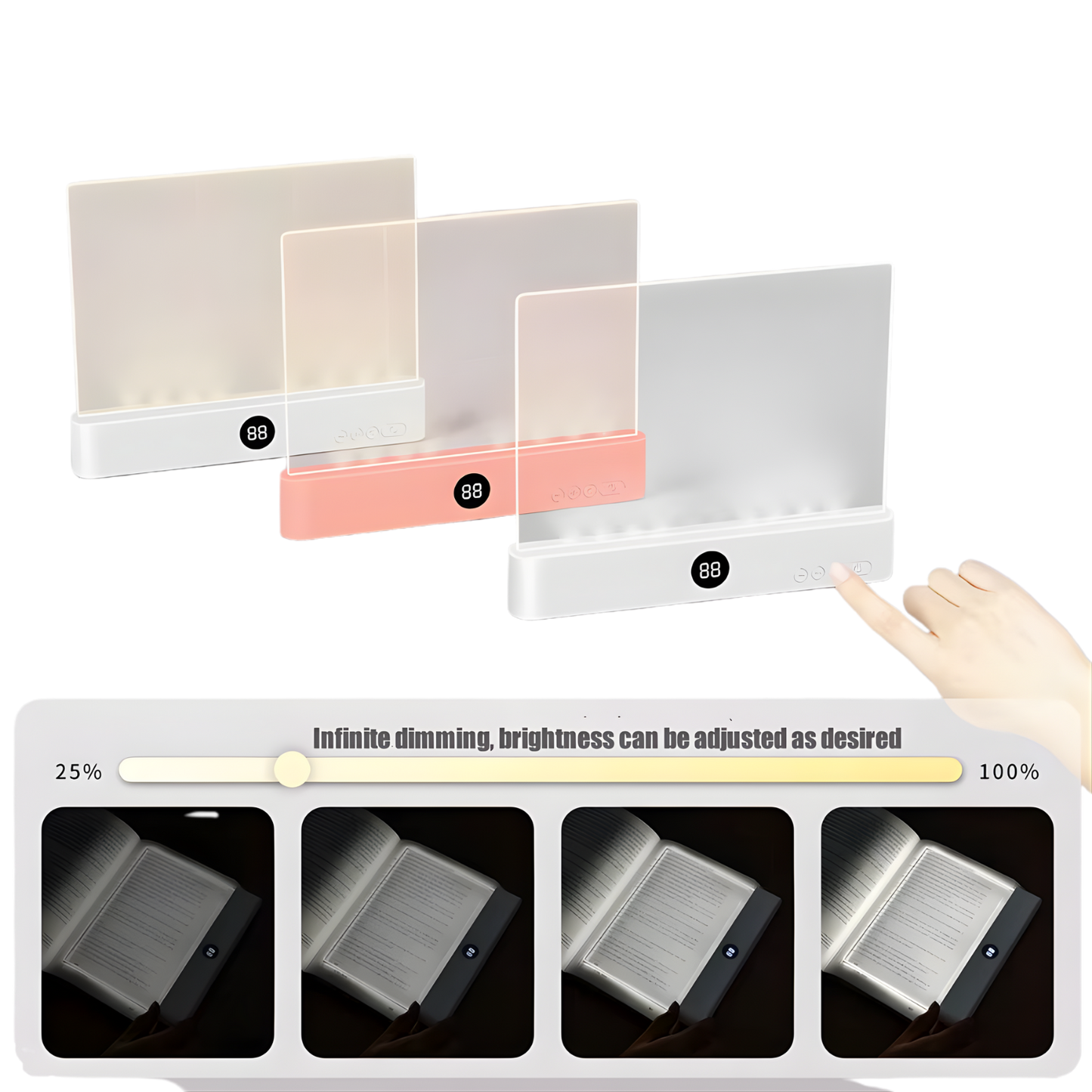 Modern Anti-Fatigue Flat Reading Lamp